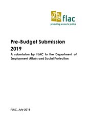 FLAC Pre-Budget Submission 2019