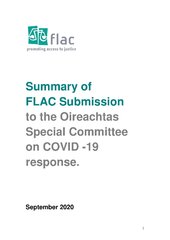 Summary of FLAC Submission to Covid19 Committee