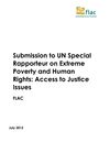 Publication cover - FLAC submission_access to justice_SR on Extreme Poverty and Human Rights_July 2012