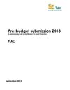 Publication cover - Pre Budget Submission 2013_September 2012_FINAL