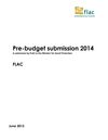 Publication cover - flac_pre_budget_submission_2014_final