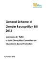 Publication cover - 2013 09 18 General scheme of transgender recog bill 2013_to JOC SP
