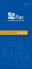 Legal info leaflet: Probate