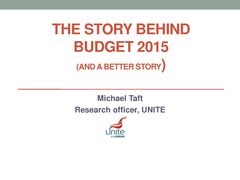 Presentation: Michael Taft, PostBudget2015