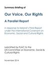 Publication cover - Our Voice Our Rights_Summary Briefing