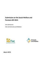 Joint Submission: Social Welfare Bill 2015