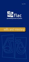 Publication cover - Legal info leaflet: Wills & Intestacy