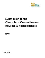 Submission: Oir Housing and Homelessness Ctee