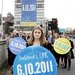 Sep 2011 - Volunteer w/ UPR banner, Liberty Hall