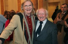 Dec 2012 - Lydia Foy with President Higgins