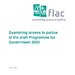 FLAC Response to draft Programme for Government 2020 FINAL Ver
