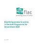 FLAC Response to draft Programme for Government 2020 FINAL Ver