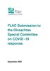 FLAC Submission to the Oireachtas Special Committee on COVID -19 response.