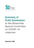 Summary of FLAC Submission to Covid19 Committee