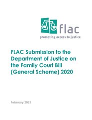FLAC Submission to the Department of Justice on the Family Court Bill (General Scheme) 2020