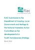 FLAC Submission on the development of a Youth Homelessness Strategy