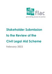 FLAC Stakeholder Submission to the Civil Legal Aid Review 