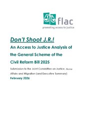 Don’t Shoot J.R.! An Access to Justice Analysis of the General Scheme of the Civil Reform Bill 2025