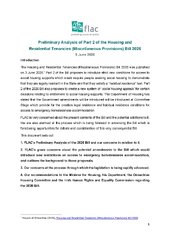 Preliminary Analysis of Part 2 of the Housing and Residential Tenancies (Miscellaneous Provisions) Bill 2026