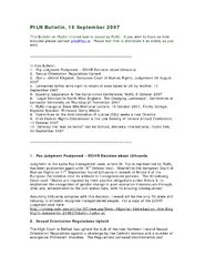 PILN Bulletin - 19 September 2007