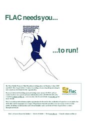 Publication cover - FLAC Mini-marathon poster 2009