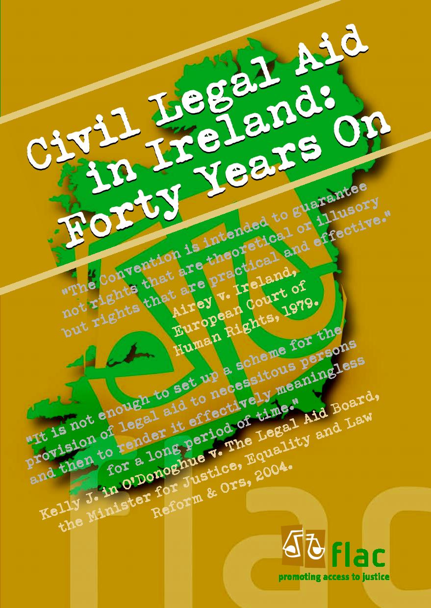 Civil Legal Aid in Ireland 40 Years On