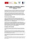 Immigrants' Rights: Joint briefing paper on immigrants rights to Soc Welfare (Jan '10)