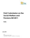 Publication cover - Social Welfare and Pensions Bill 2011 Submission
