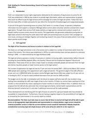 Submission for Thomas Hammarberg, Council of Europe Commissioner for Human Rights 
