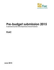 Publication cover - Pre Budget Submission 2015