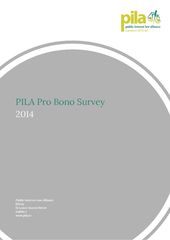PILA Pro Bono Survey 2014