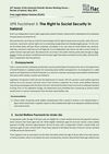Publication cover - UPR Fact Sheet 5 - Social Security