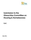 Publication cover - Submission: Oir Housing and Homelessness Ctee