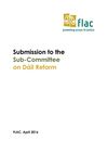 Publication cover - Final Submission to Sub-Committee on Dail Reform