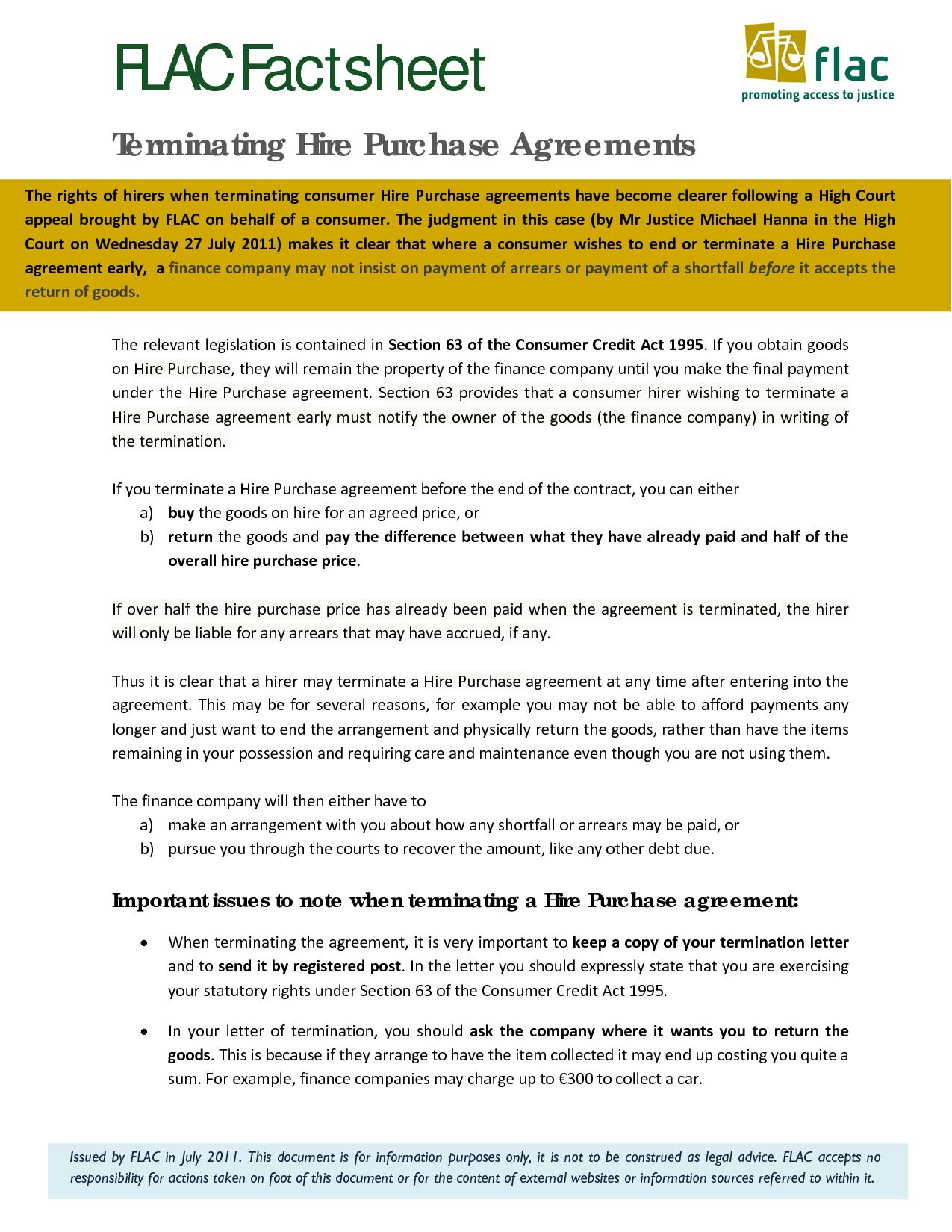 hire purchase act