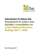 FLAC Submission on new National Womens Strategy
