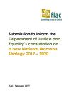 Publication cover - FLAC Submission on new National Womens Strategy