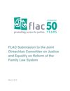 Publication cover - FLAC Submission to the Oir Justice Ctte on Family Law Reform March 2019